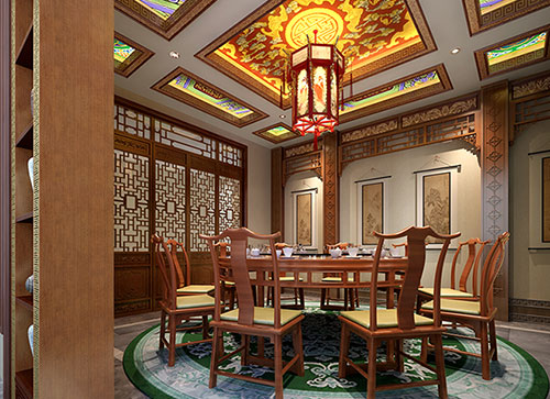 青海中式古典风格家居装修设计效果图