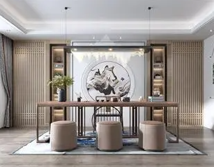 青海新中式风格茶室如何规划设计